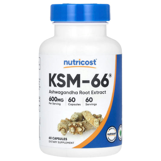 Nutricost-KSM-66-Ashwagandha Root Extract-660 mg-60 Capsules