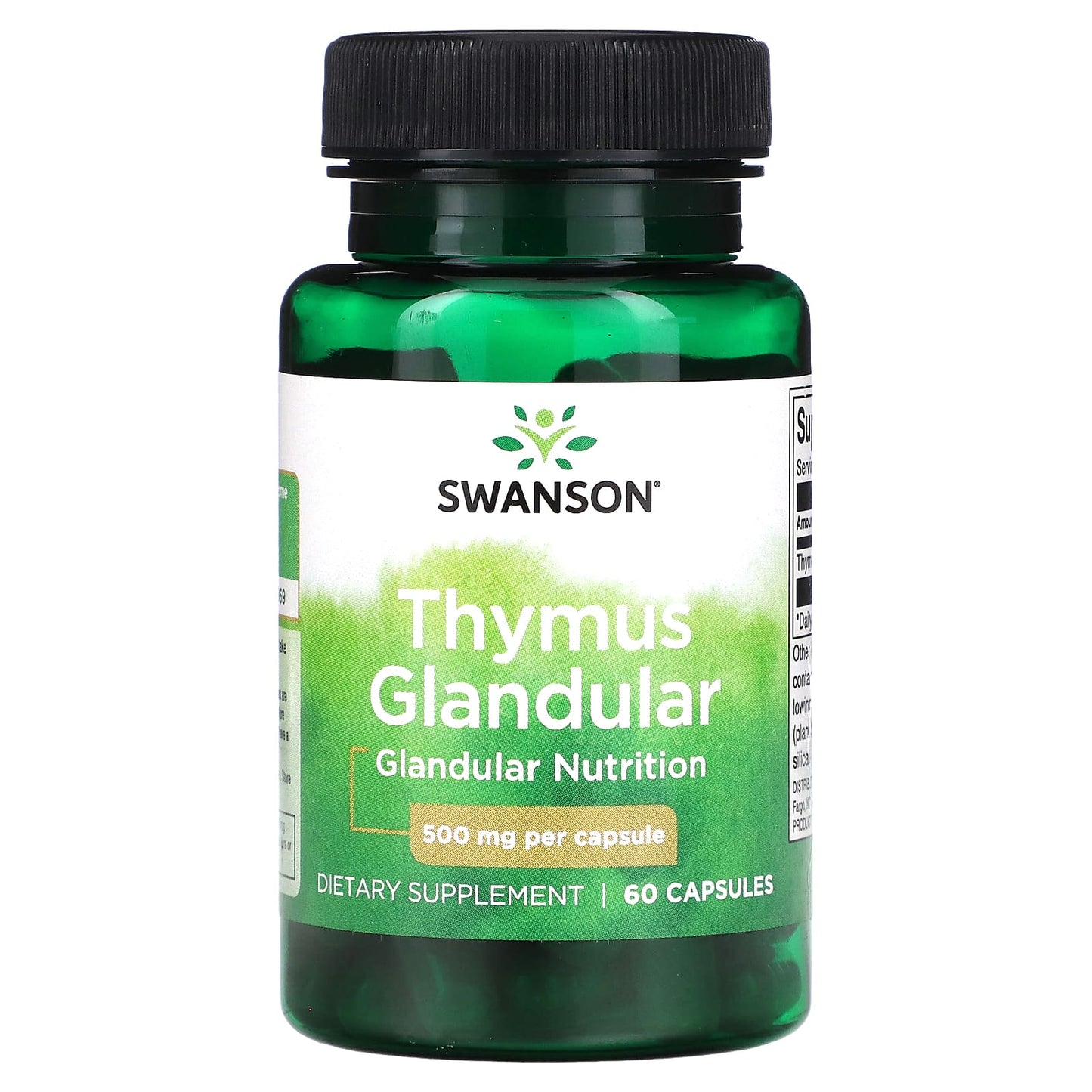 Swanson-Thymus Glandular-500 mg-60 Capsules