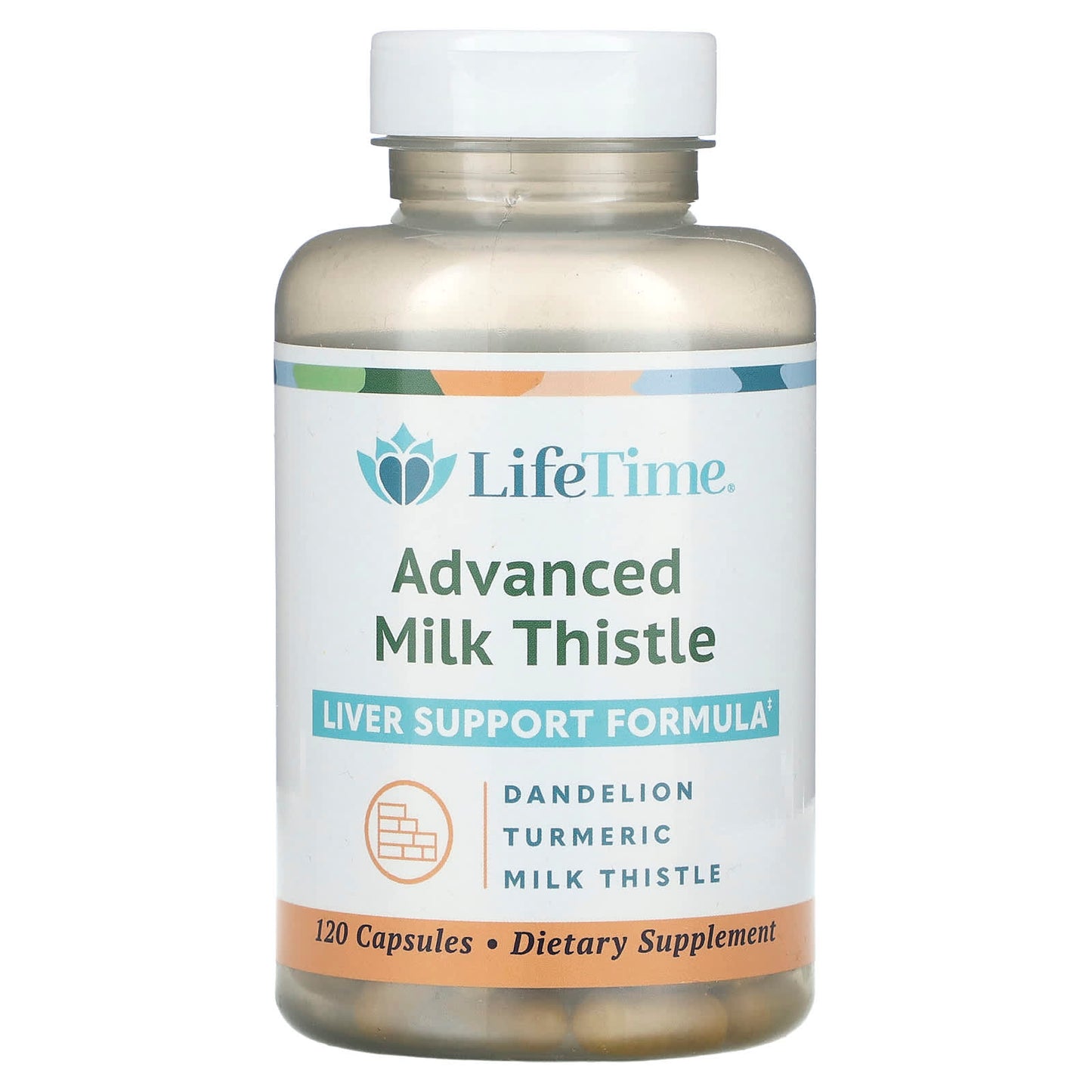 LifeTime Vitamins-Advanced Milk Thistle-120 Capsules