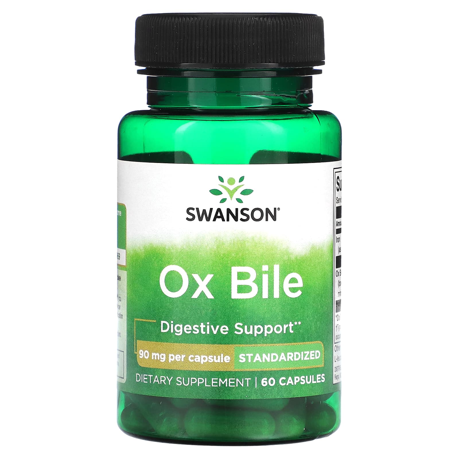 Swanson-Ox Bile-90 mg-60 Capsules