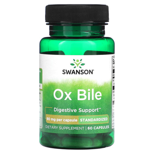 Swanson-Ox Bile-90 mg-60 Capsules