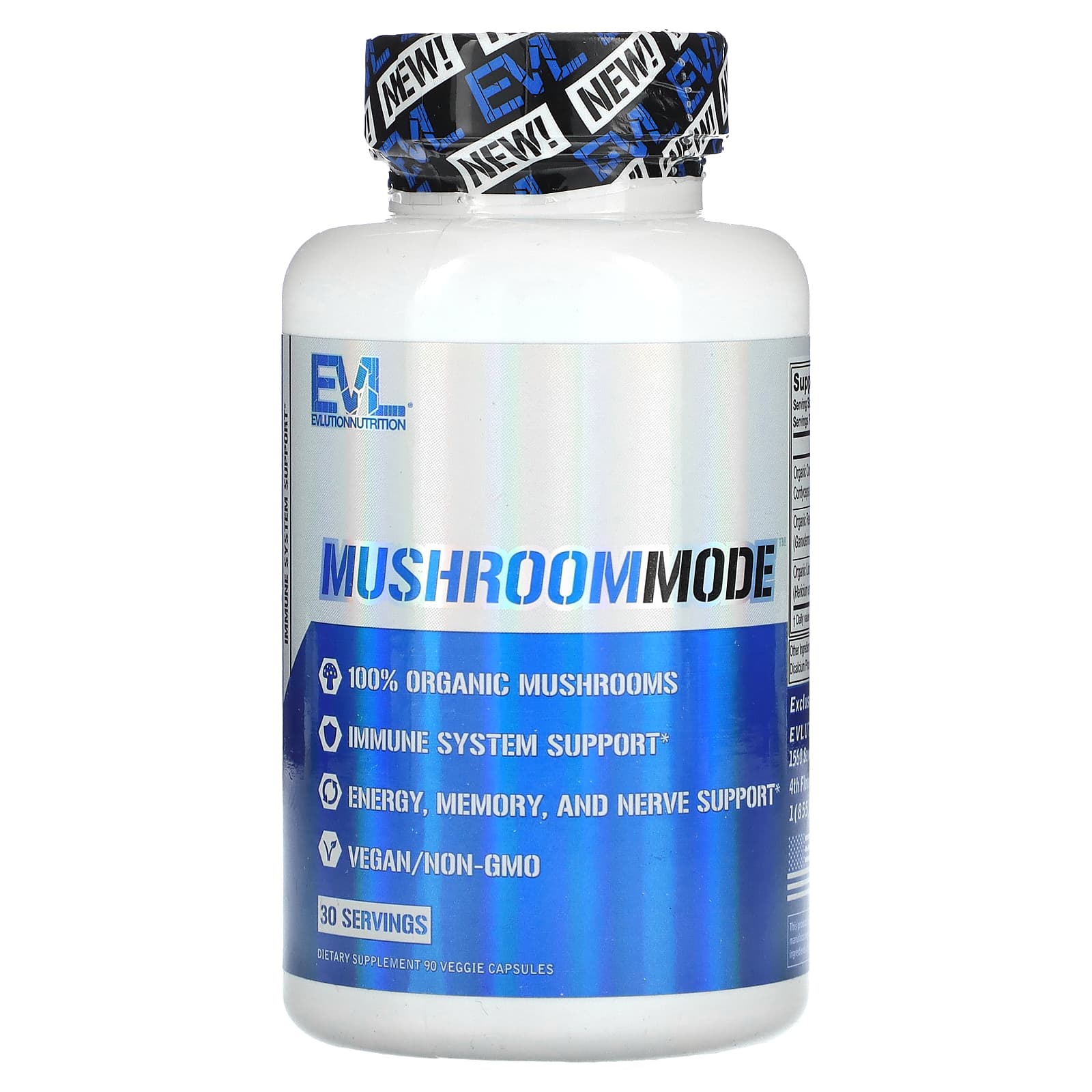 EVLution Nutrition-MushroomMode-90 Veggie Capsules