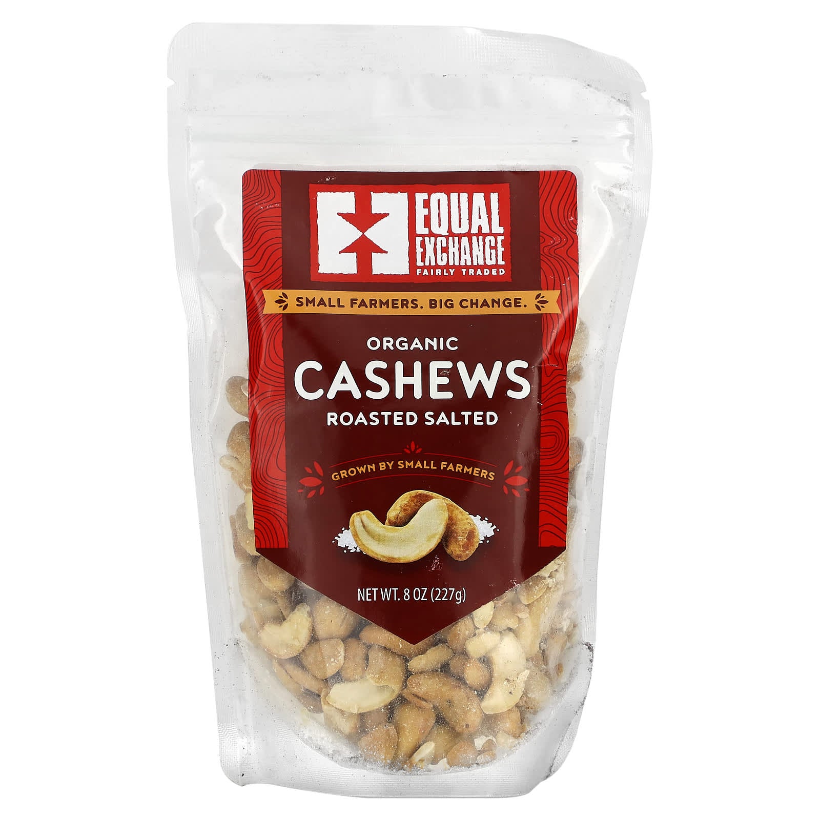 Equal Exchange-Organic Cashews-Roasted Salted-8 oz (227 g)