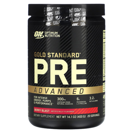 Optimum Nutrition-Gold Standard Pre Advanced-Berry Blast-14.1 oz (400 g)