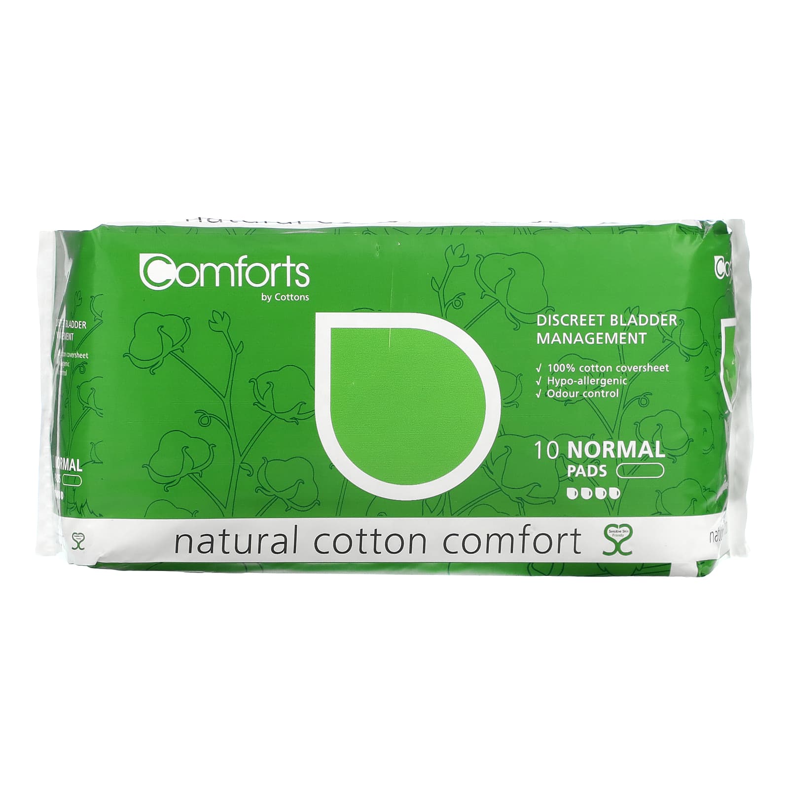 Cottons-Natural Cotton Comfort-Normal-10 Pads