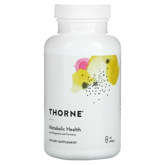 Thorne-Metabolic Health with Bergamot and Turmeric-120 Capsules