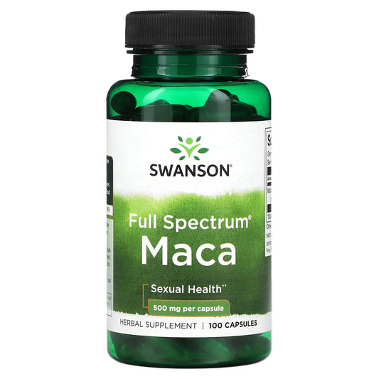 Swanson-Full Spectrum Maca-500 mg-100 Capsules