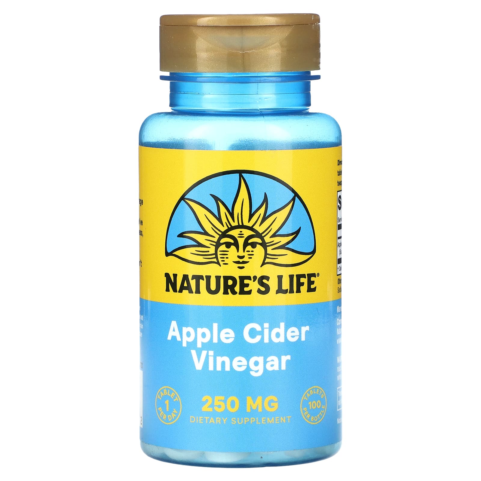 Nature's Life-Apple Cider Vinegar-250 mg-100 Tablets