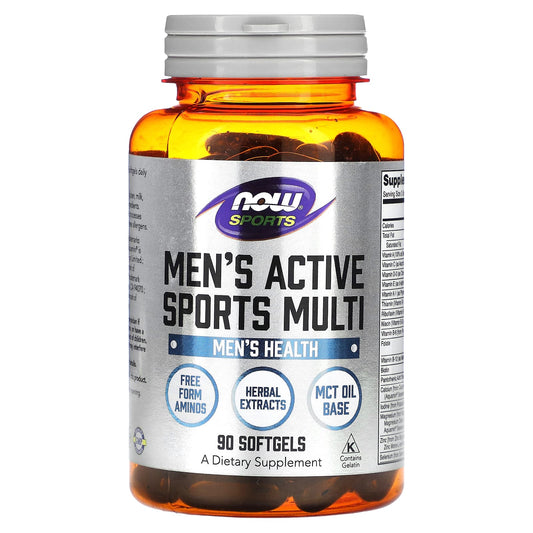 NOW Foods-Sports-Men's Active Sports Multi-90 Softgels