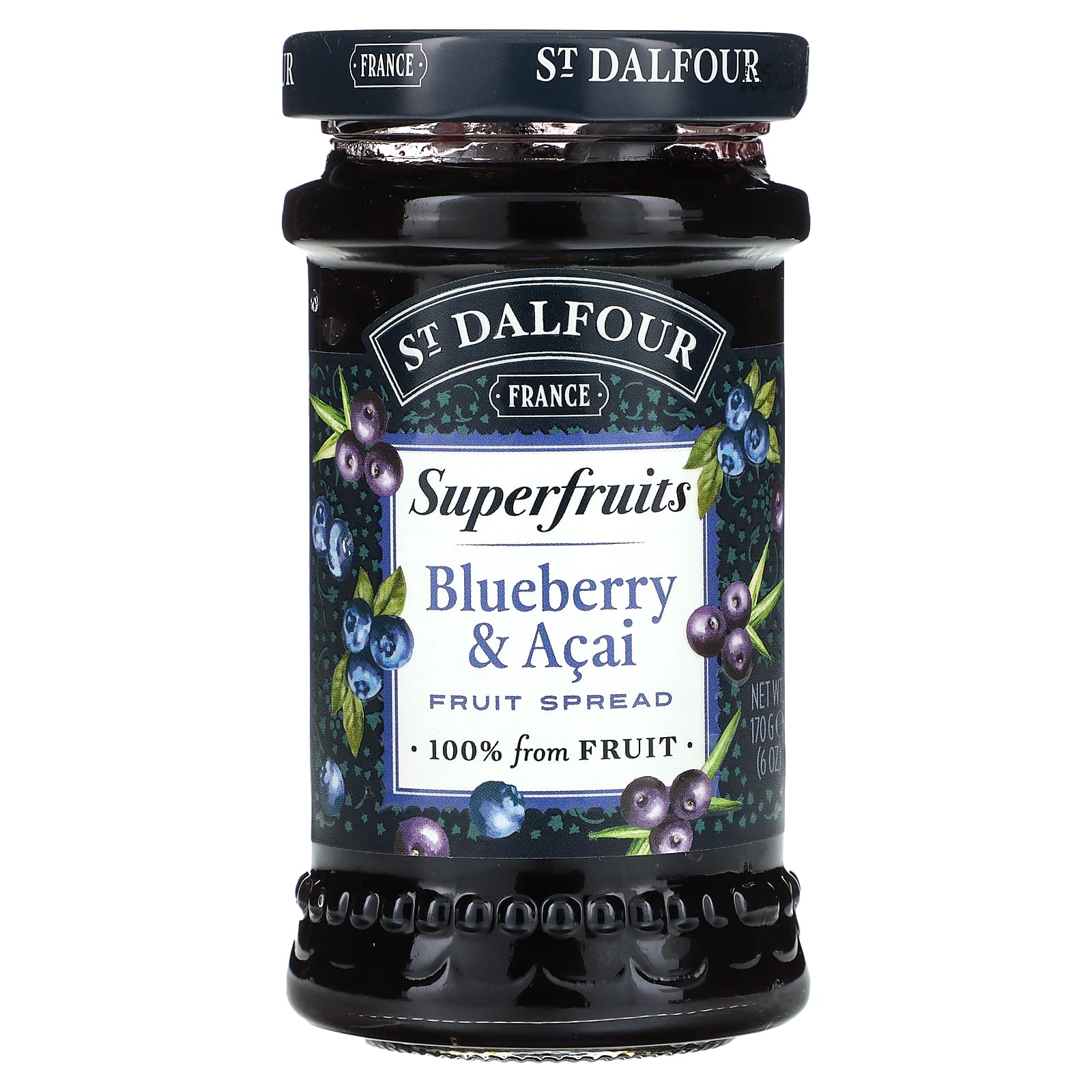 St. Dalfour-Superfruits-Fruit Spread-Blueberry & Acai -6 oz (170 g)