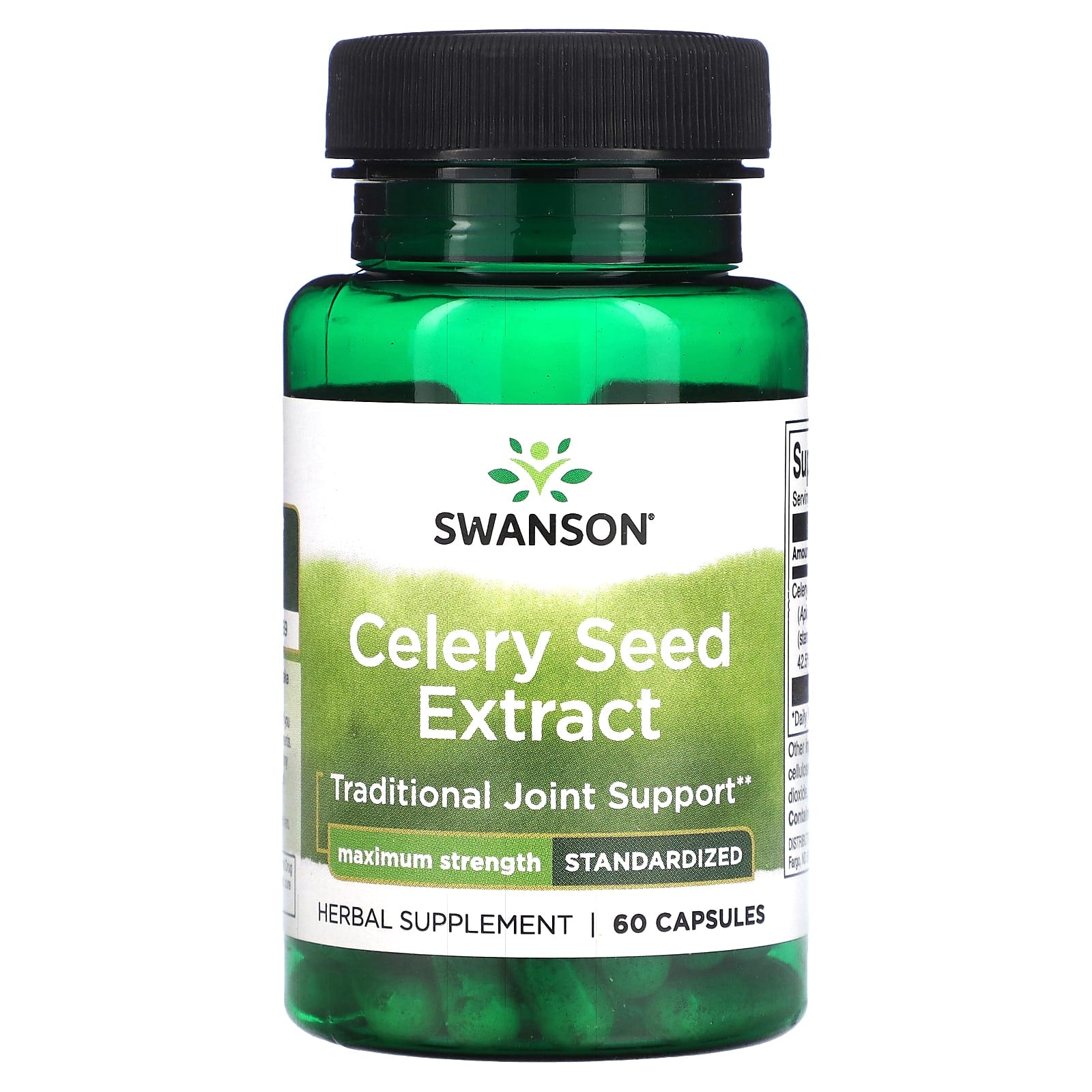 Swanson-Celery Seed Extract-Maximum Strength-60 Capsules