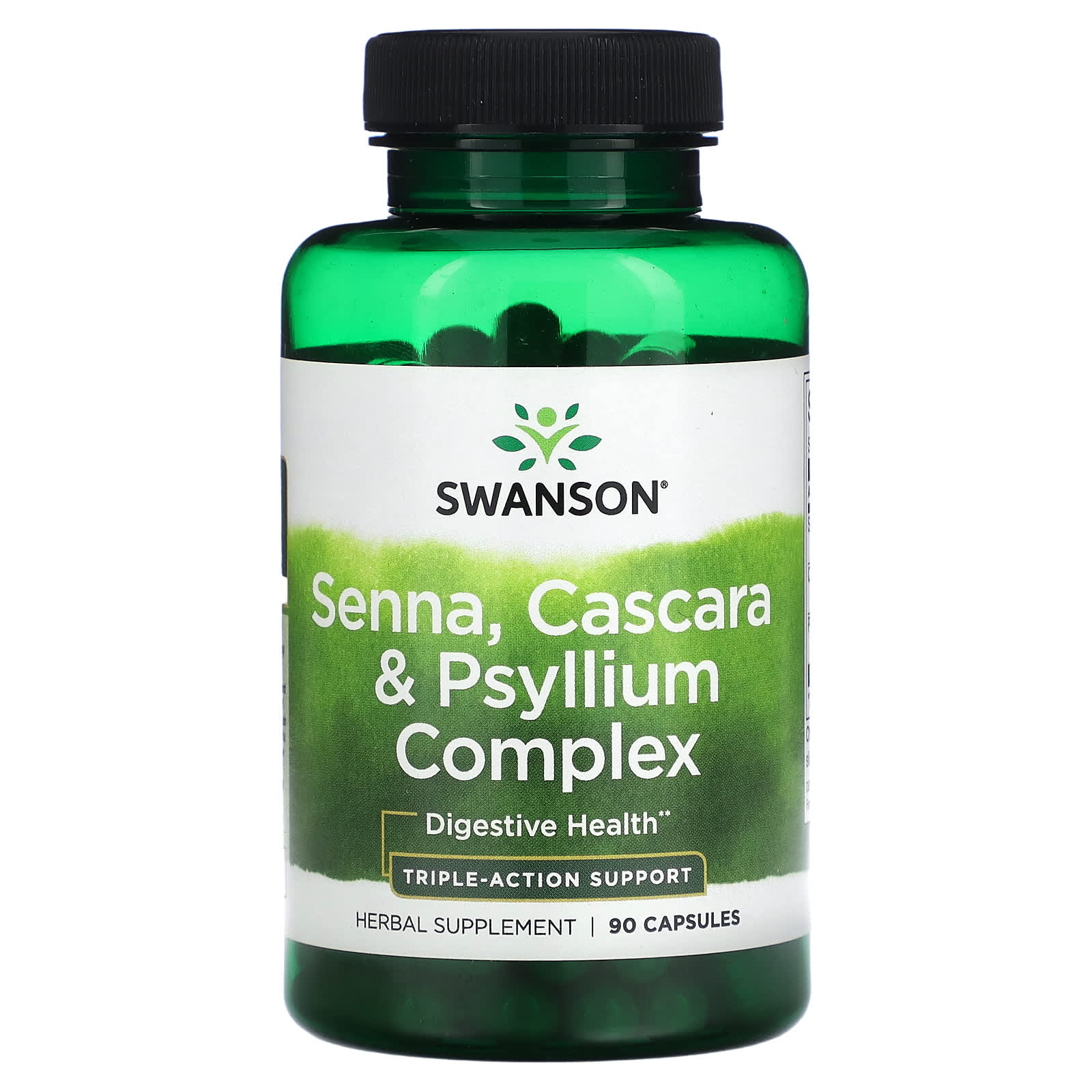 Swanson-Senna-Cascara & Psyllium Complex-90 Capsules