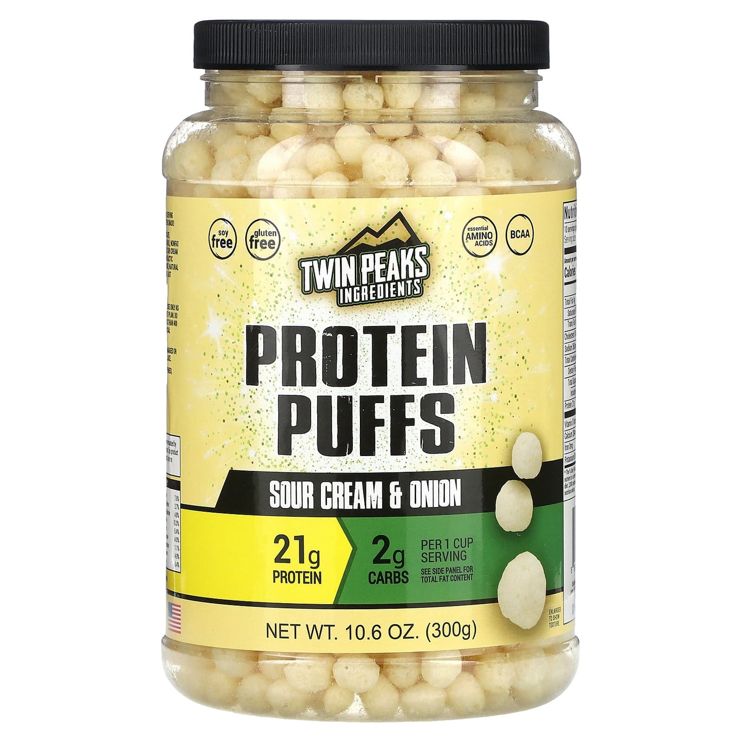 Twin Peaks-Protein Puffs-Sour Cream & Onion-10.6 oz (300 g)