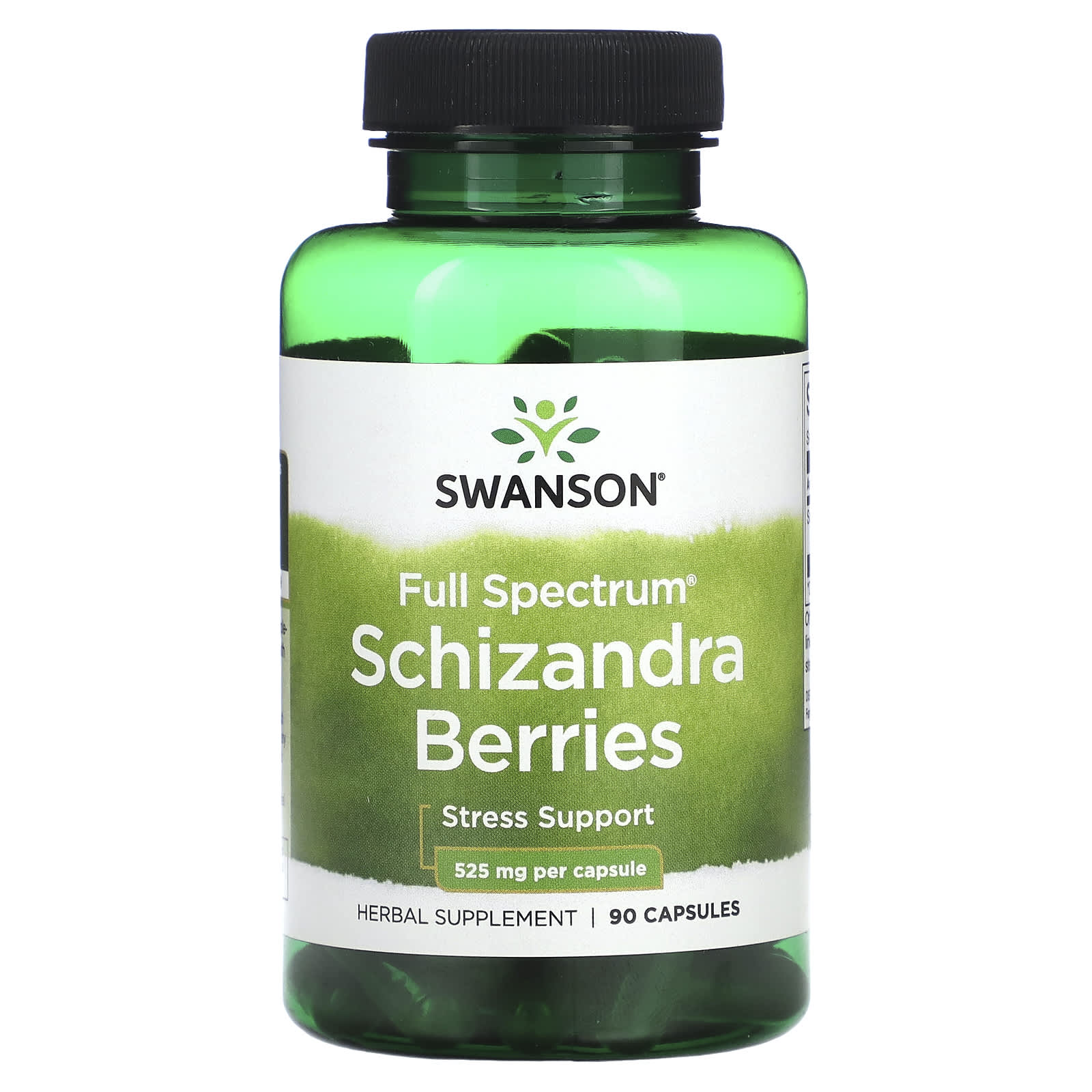 Swanson-Full Spectrum Schizandra Berries-525 mg-90 Capsules