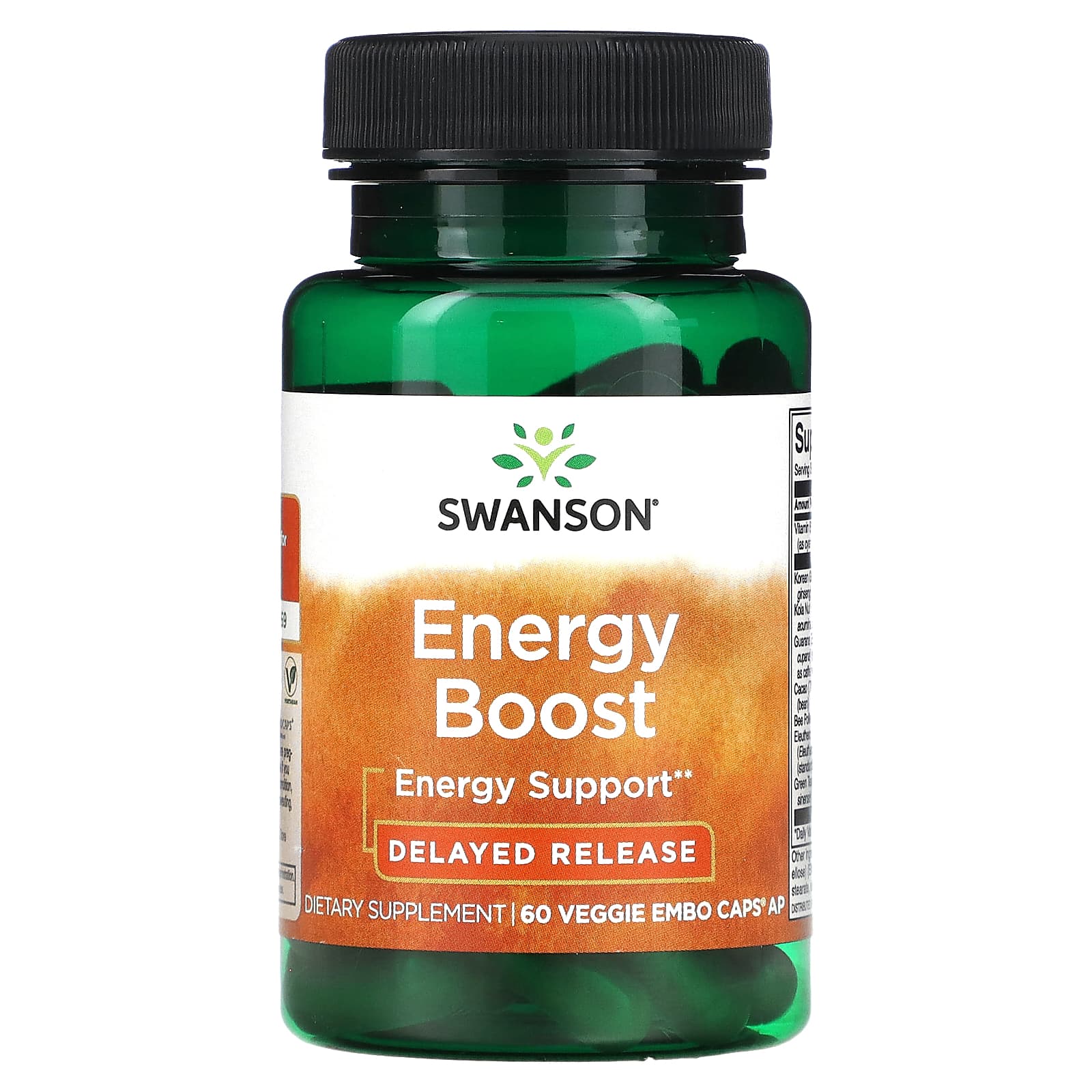 Swanson-Energy Boost-60 Veggie EMBO Caps