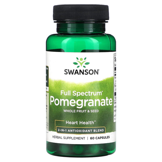 Swanson-Full Spectrum Pomegranate-Whole Fruit & Seed-60 Capsules