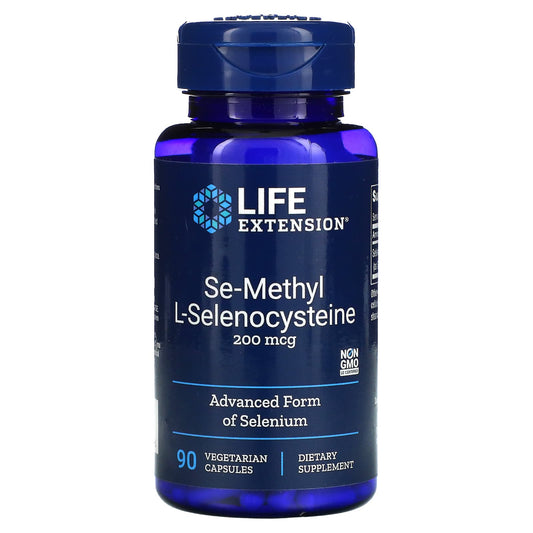 Life Extension-Se-Methyl L- Selenocysteine-200 mcg-90 Vegetarian Capsules