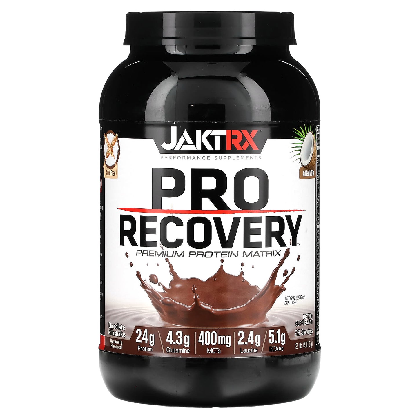 JAKTRX-Pro Recovery-Premium Protein Matrix-Chocolate Milkshake-2 lb (908 g)