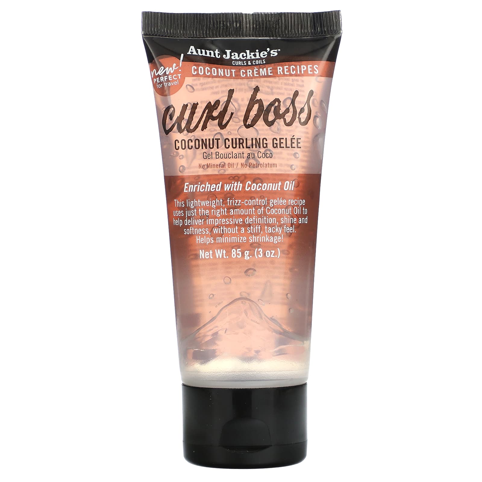 Aunt Jackie's Curls & Coils-Curl Boss-Coconut Curling Gelee-3 oz (85 g)