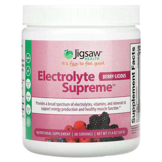 Jigsaw Health-Electrolyte Supreme-Berry-Licious-11.4 oz (324 g)