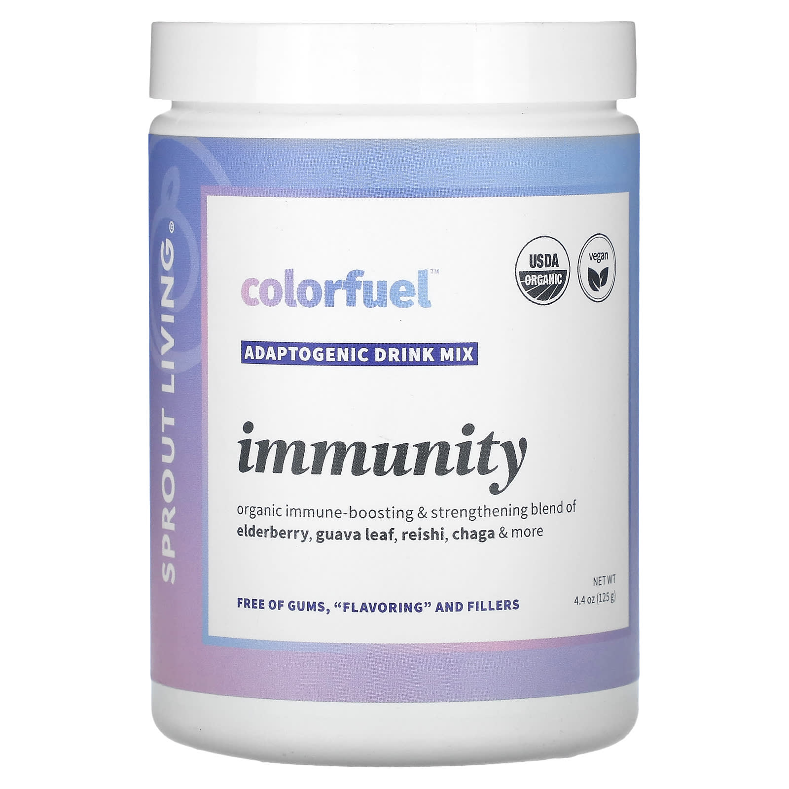 Sprout Living-Colorfuel Immunity-Adaptogenic Drink Mix-4.4 oz (125 g)