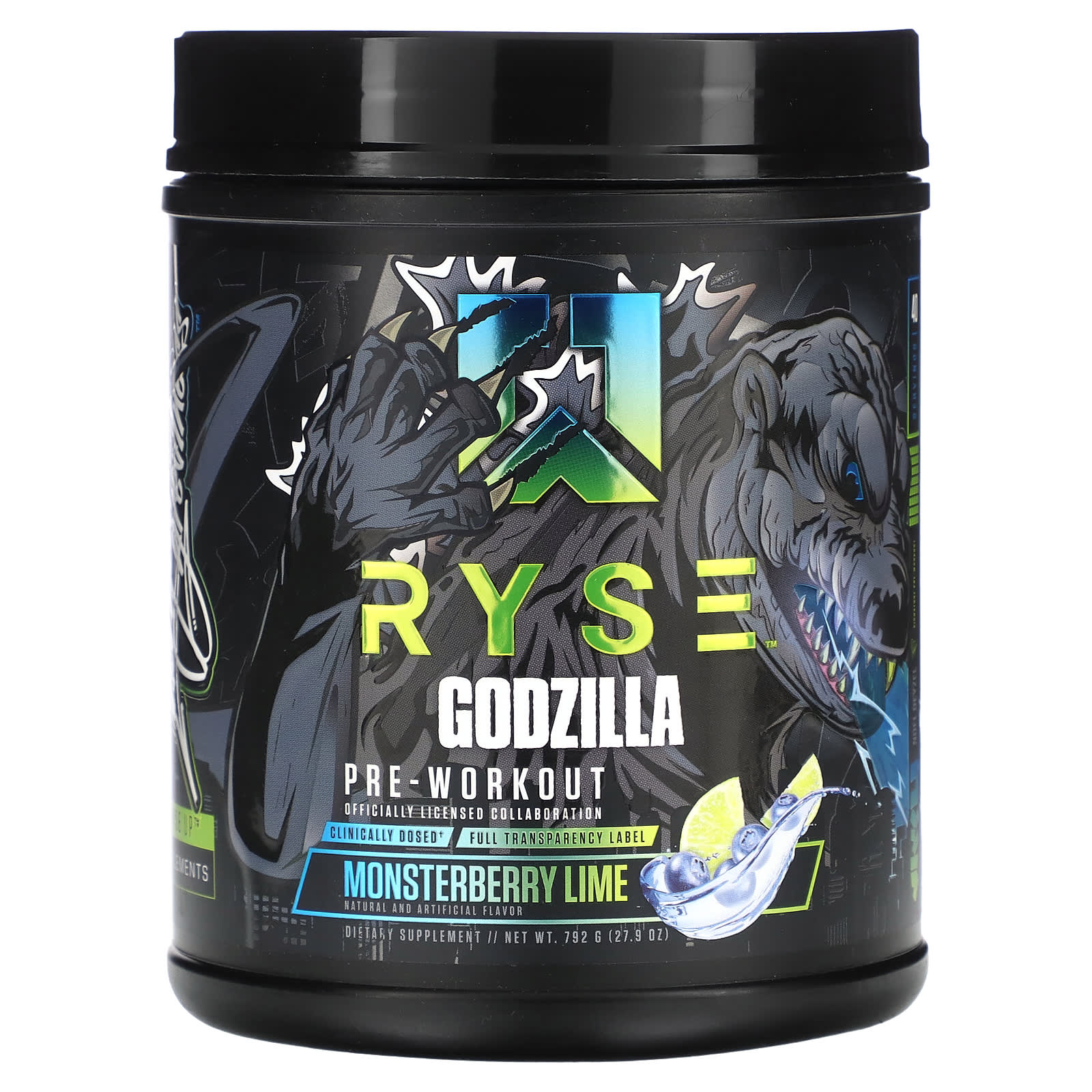 RYSE-Godzilla-Pre-Workout-Monsterberry Lime-1.74 lb (792 g)