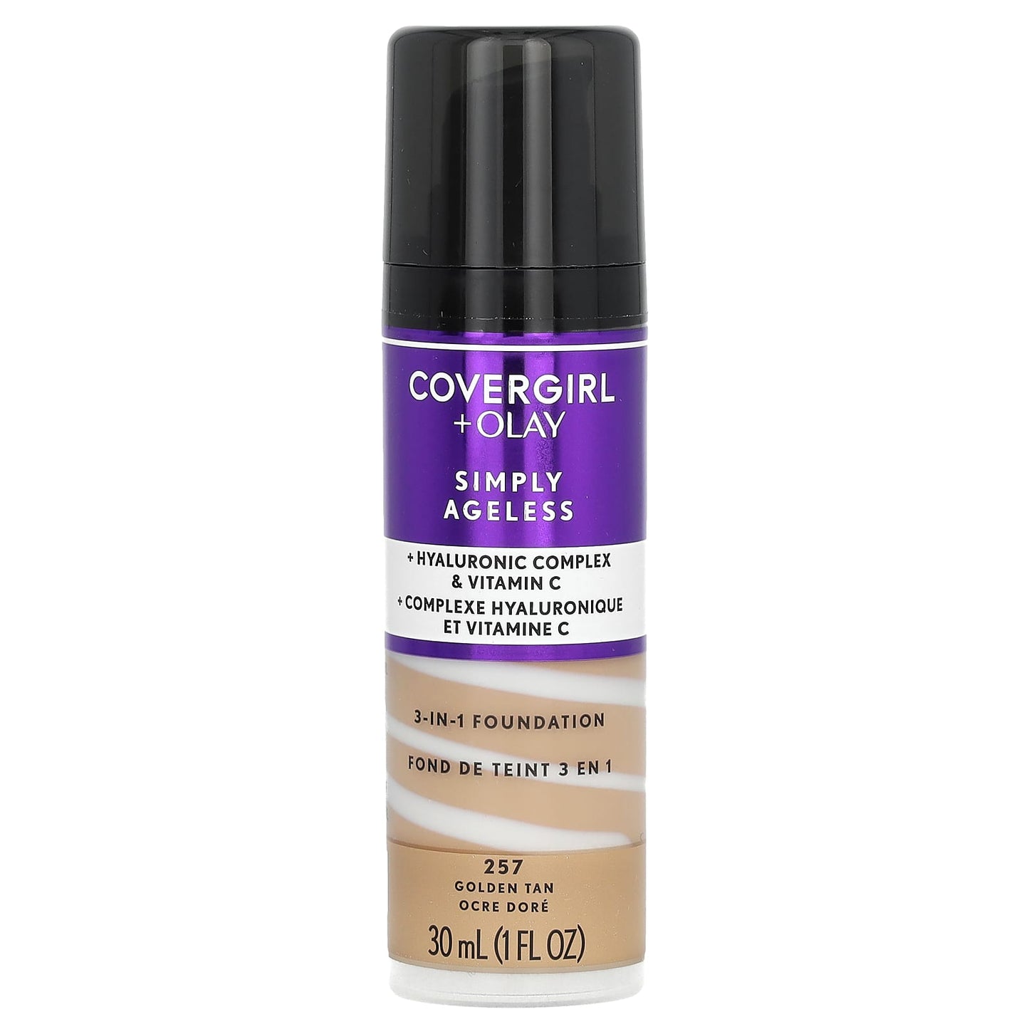 Covergirl-Olay Simply Ageless-3-in-1 Foundation-257 Golden Tan-1 fl oz (30 ml)