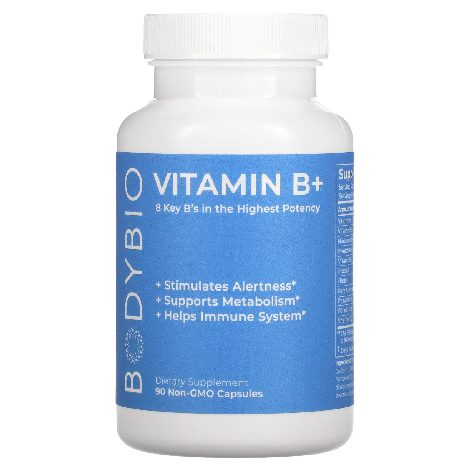 BodyBio-Vitamin B+-90 Non-GMO Capsules