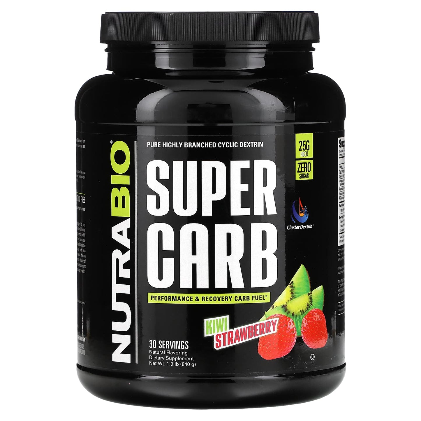 NutraBio-Super Carb-Kiwi Strawberry-1.9 lb (840 g)