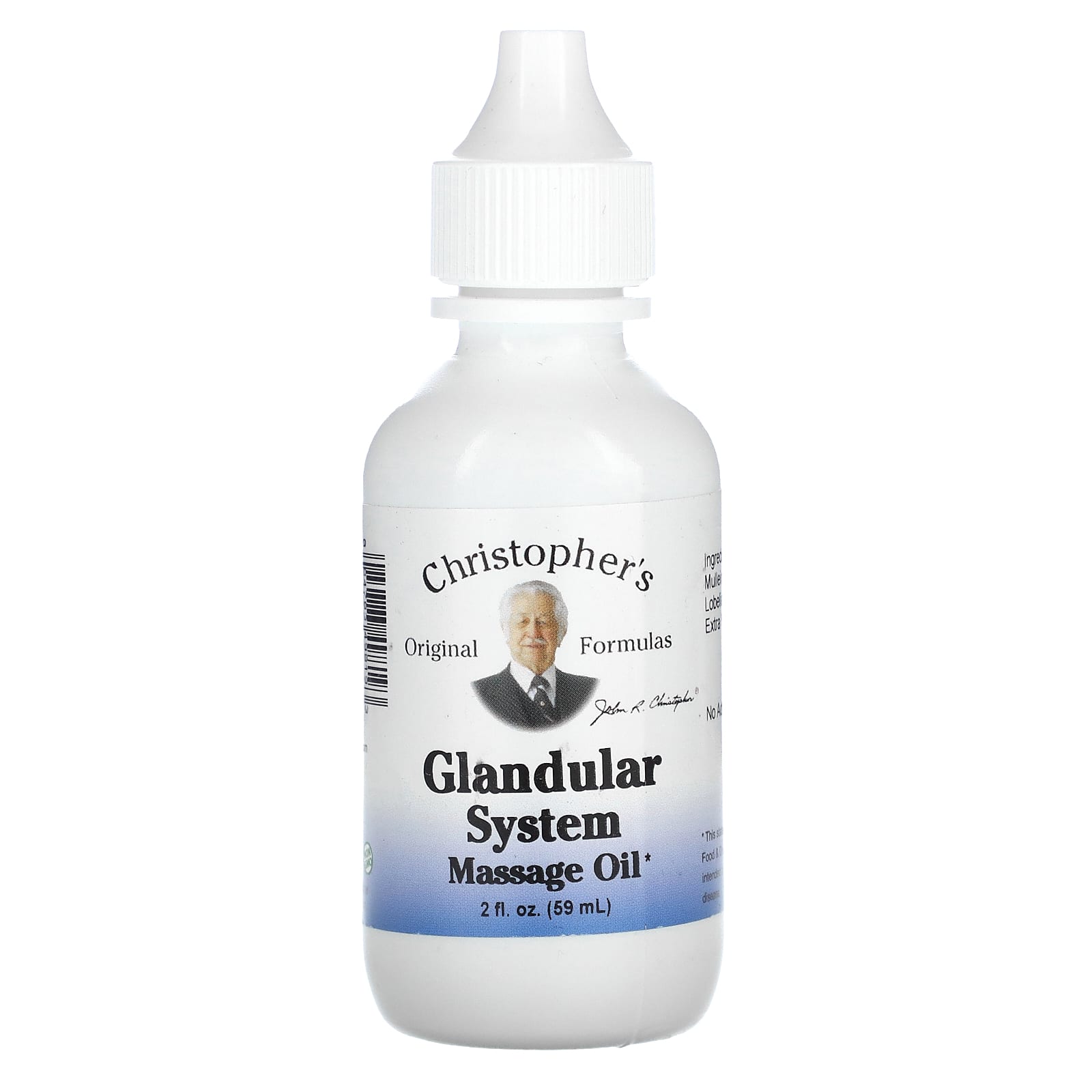 Christopher's Original Formulas-Glandular System Massage Oil-2 fl oz (59 ml)