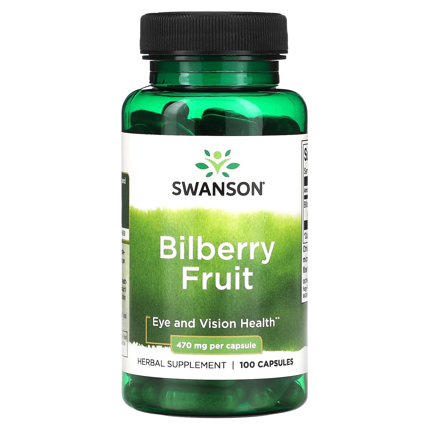 Swanson-Bilberry Fruit-470 mg-100 Capsules