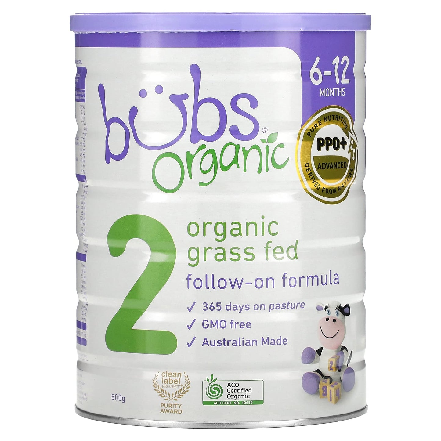 Aussie Bubs-Organic Grass Fed Follow-On Formula-6-12 Months-800 g