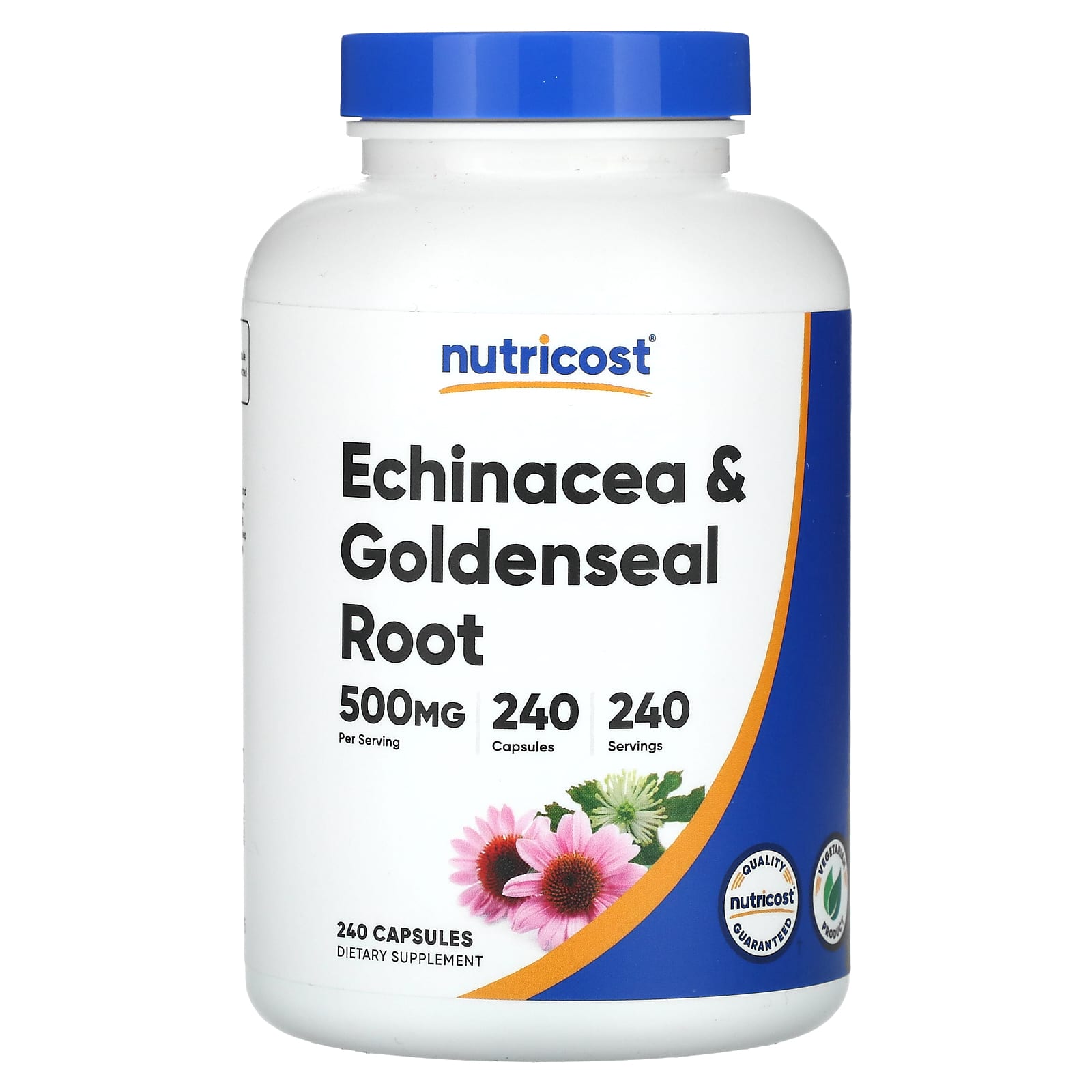 Nutricost-Echinacea & Goldenseal Root-500 mg-240 Capsules