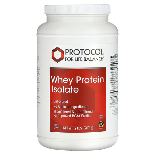 Protocol for Life Balance-Whey Protein Isolate-Unflavored-2 lbs (907 g)