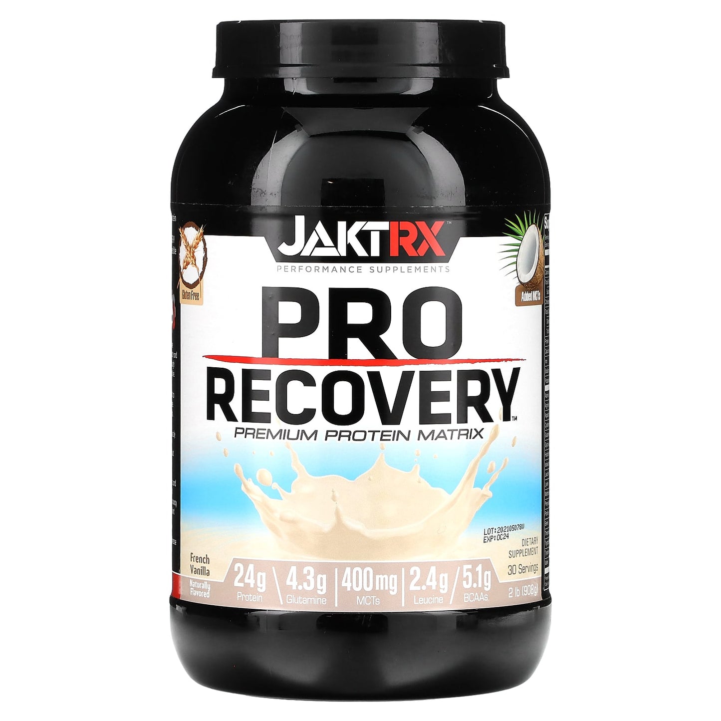 JAKTRX-Pro Recovery-Premium Protein Matrix-French Vanilla-2 lb (908 g)