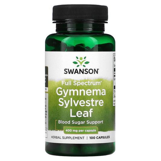 Swanson-Gymnema Sylvestre Leaf-Full Spectrum-400 mg-100 Capsules