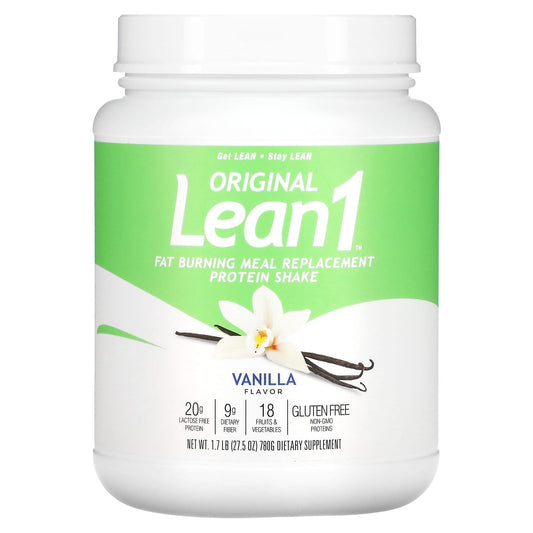 Lean1-Original-Fat Burning Meal Replacement Protein Shake-Vanilla-1.7 lbs (780 g)