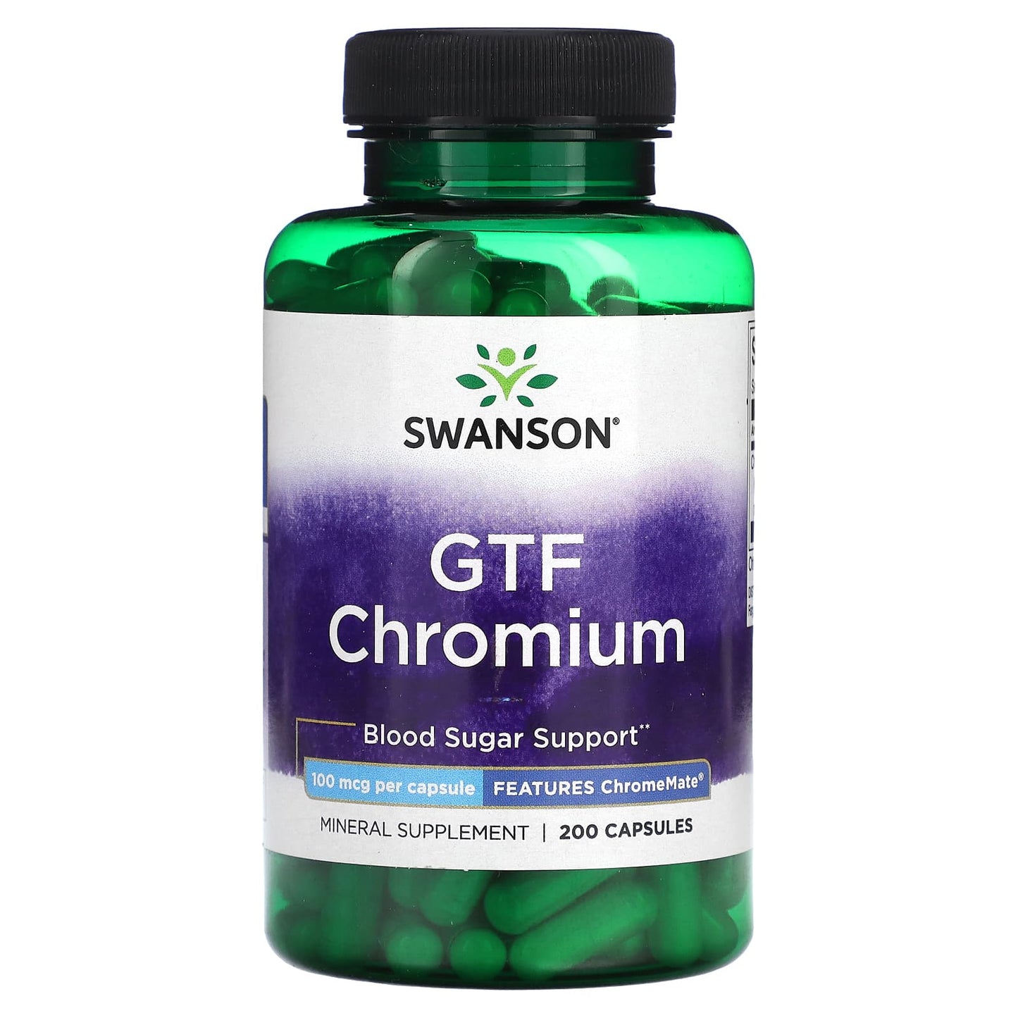 Swanson-GTF Chromium -100 mcg -200 Capsules