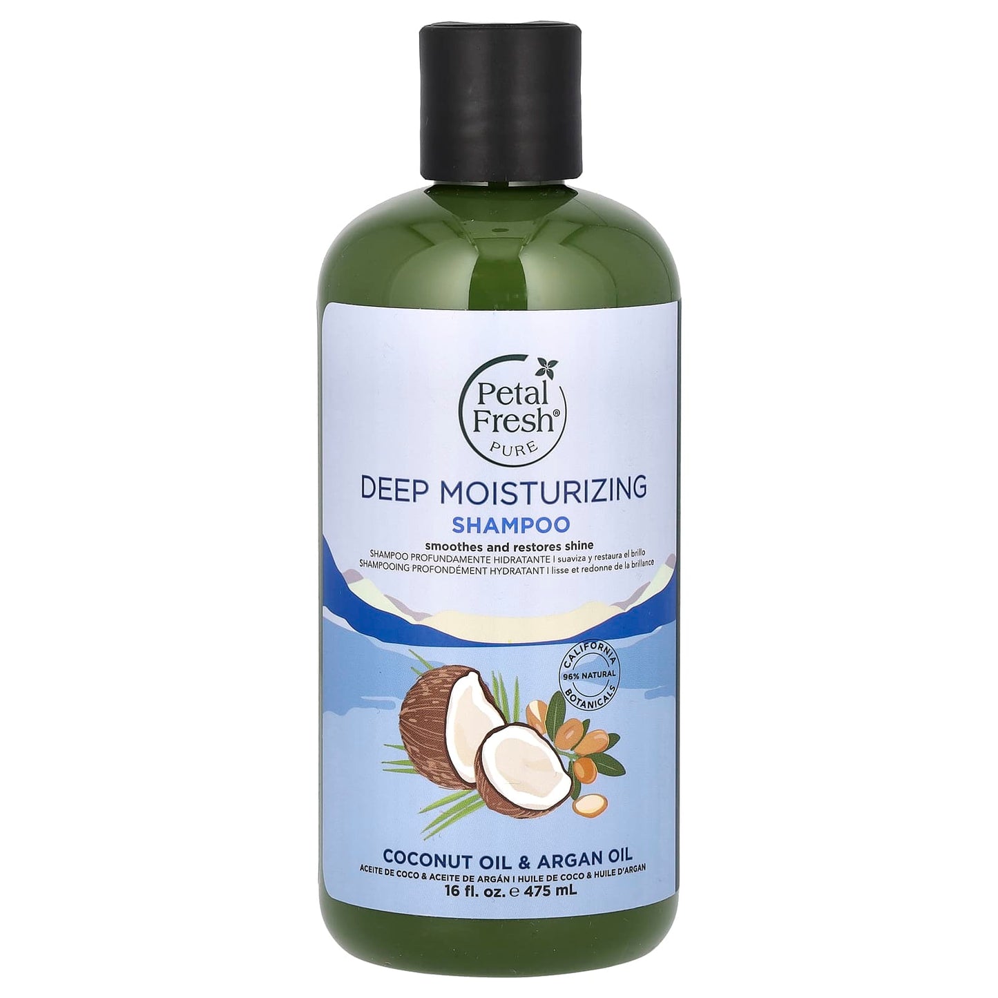 Petal Fresh-Deep Moisturizing Shampoo-Smoothes and Restores Shine-Coconut Oil & Argan Oil-16 fl oz (475 ml)