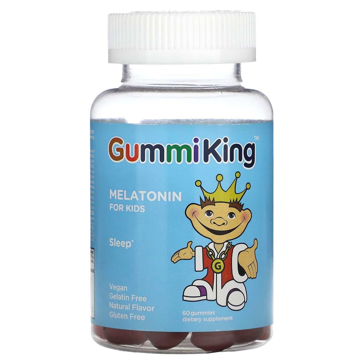 GummiKing-Melatonin for Kids-Strawberry-60 Gummies