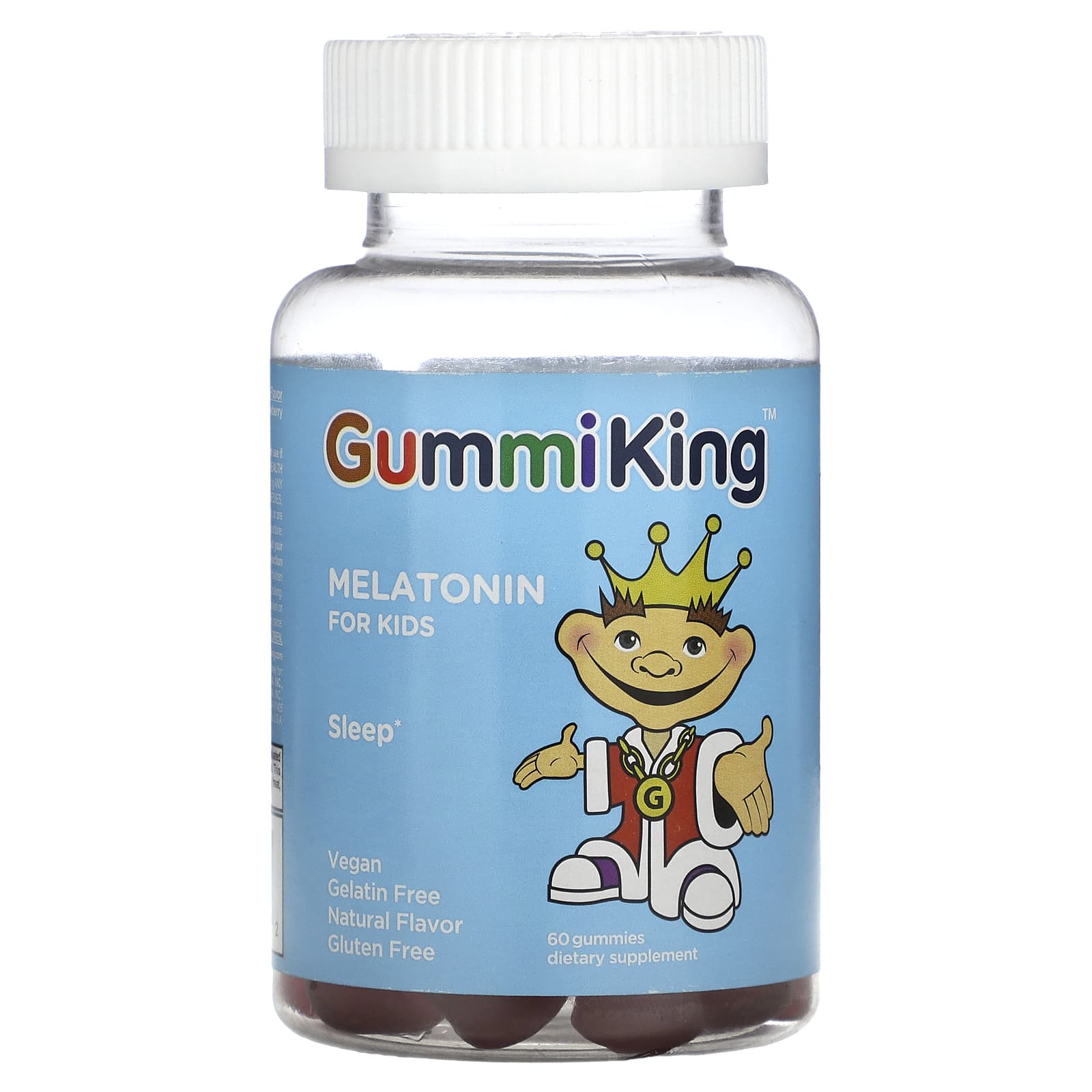 GummiKing-Melatonin for Kids-Strawberry-60 Gummies