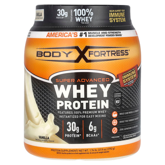 Body Fortress-Super Advanced Whey Protein-Vanilla-1.74 lb (792 g)