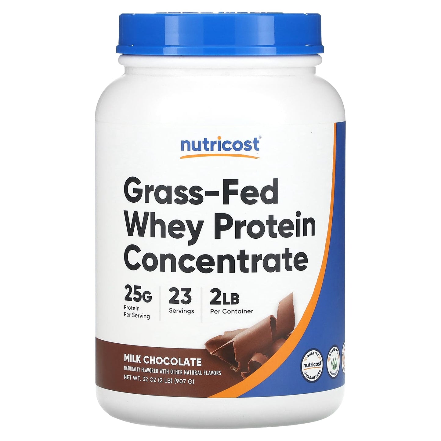 Nutricost-Grass-Fed Whey Protein Concentrate-Milk Chocolate-2 lb (907 g)