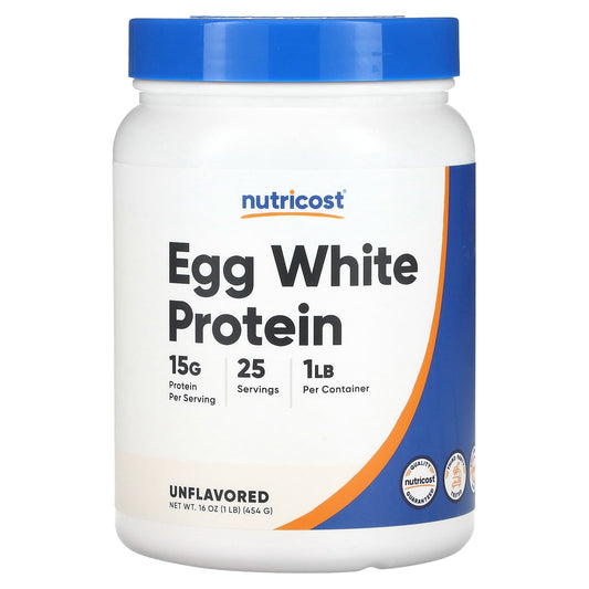 Nutricost-Egg White Protein-Unflavored-1 lb (454 g)