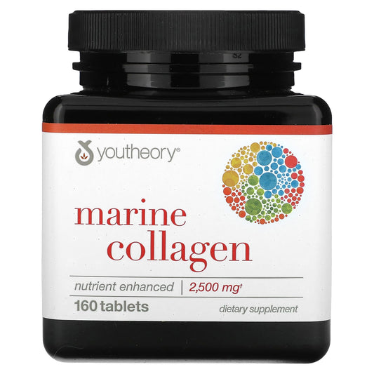 Youtheory-Marine Collagen-2,500 mg-160 Tablets (500 mg per Tablet)