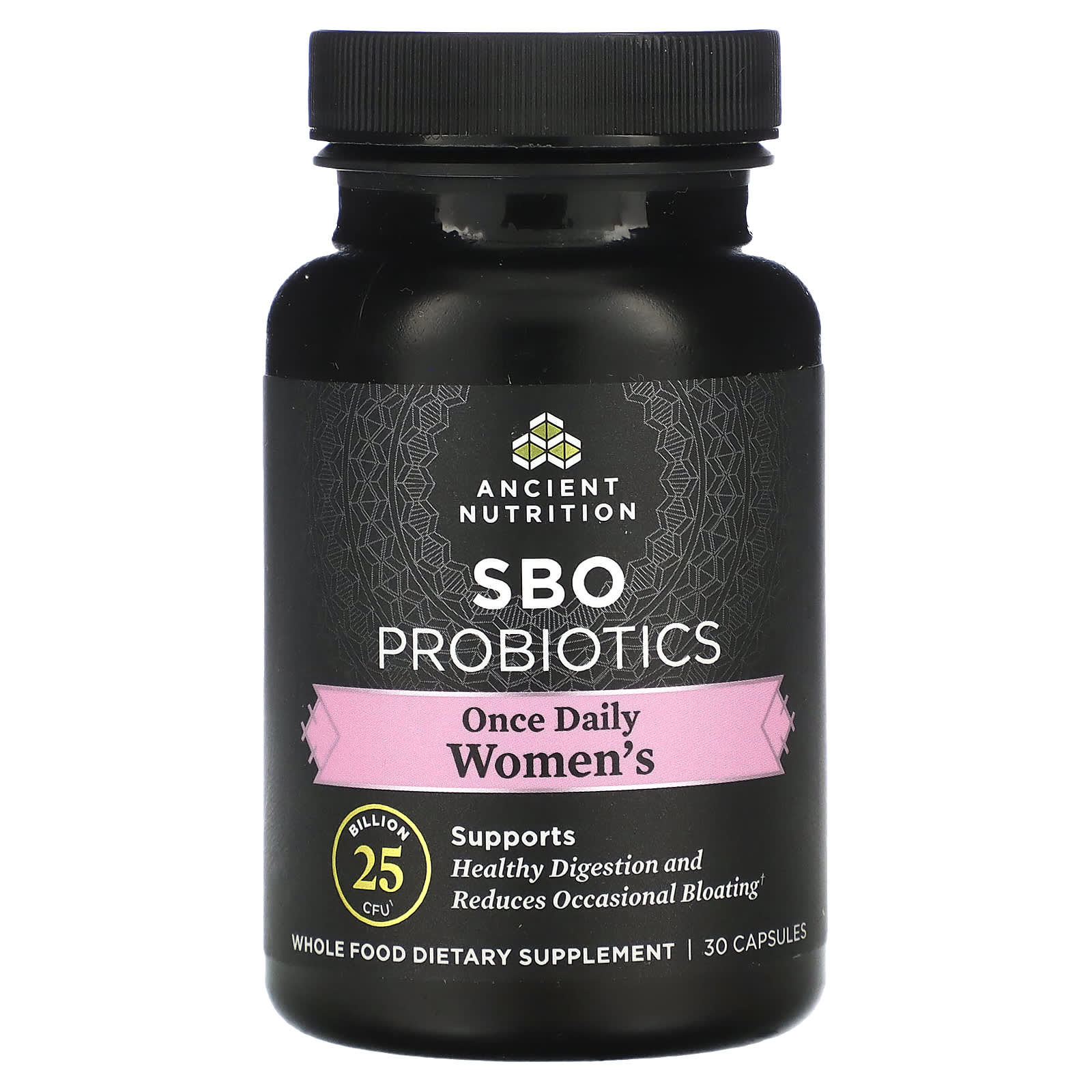 Ancient Nutrition-SBO Probiotics-Once Daily Women's-25 Billion CFU-30 Capsules