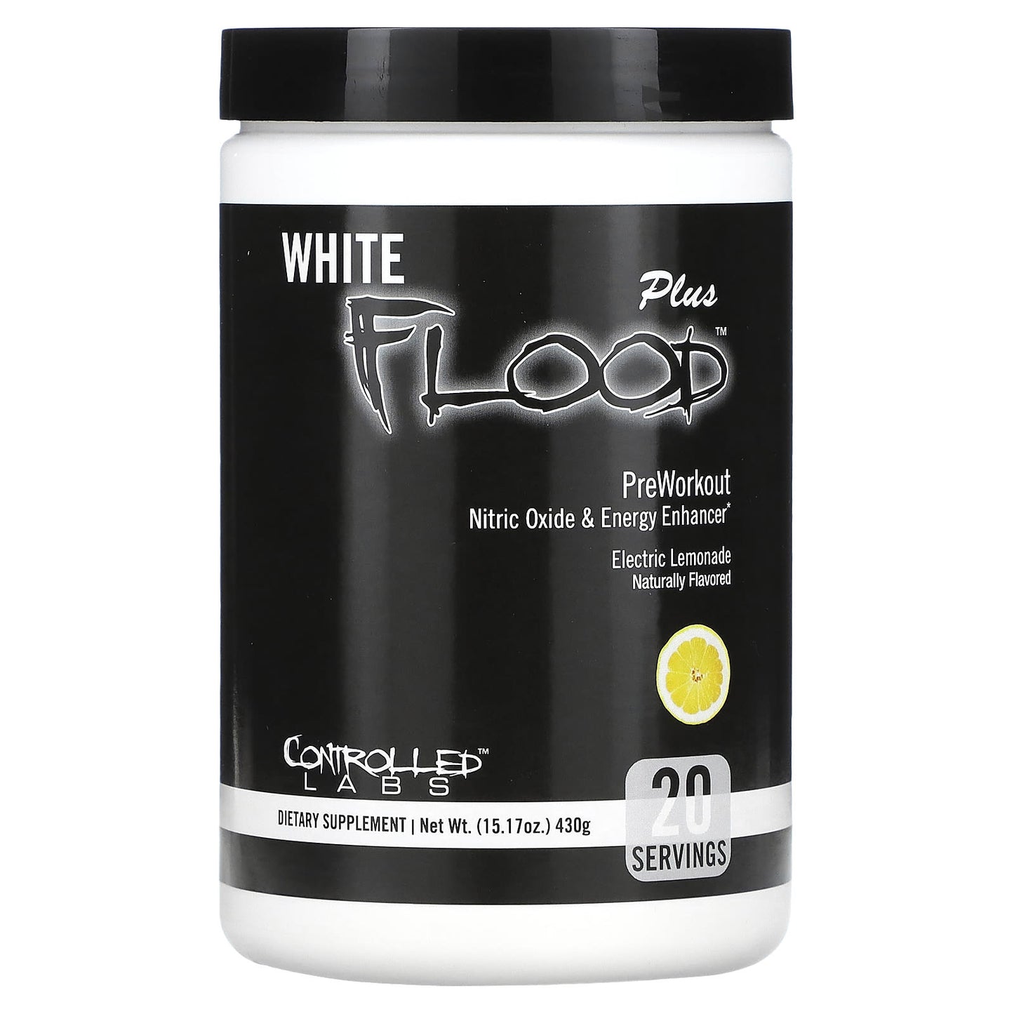 Controlled Labs-White Flood Plus-Preworkout-Electric Lemonade-15.17 oz (430 g)