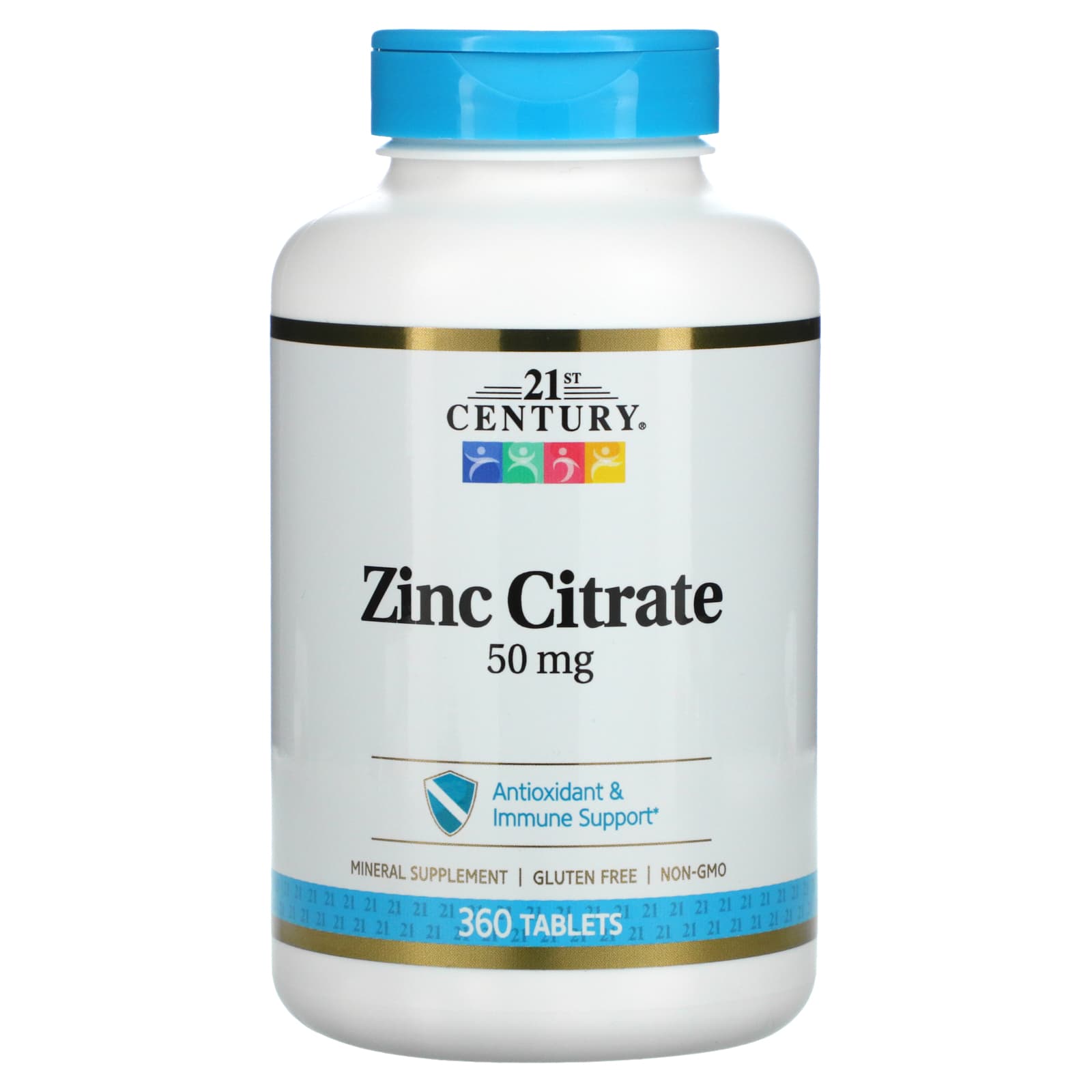 21st Century-Zinc Citrate-50 mg-360 Tablets