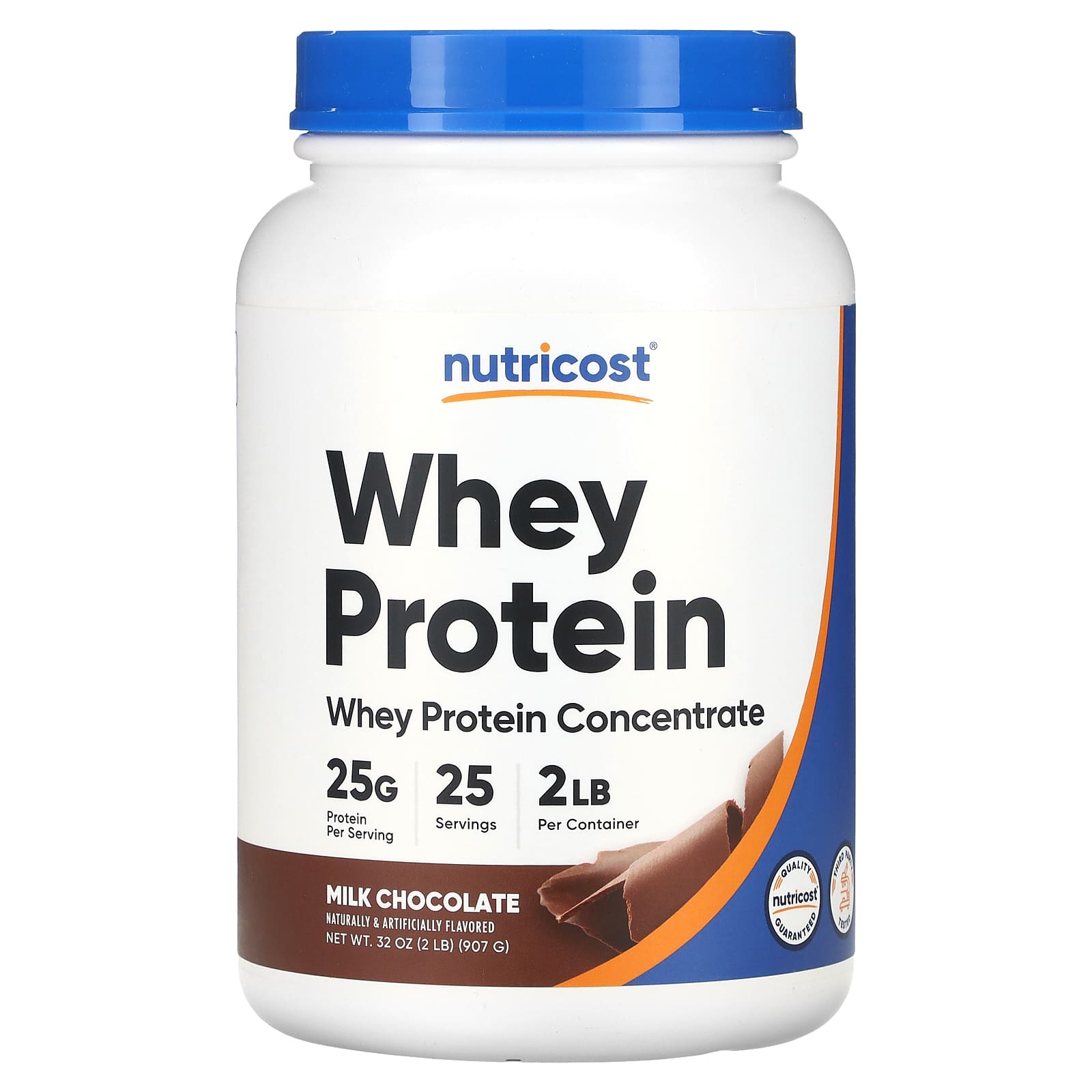 Nutricost-Whey Protein Concentrate-Milk Chocolate-2 lb (907 g)