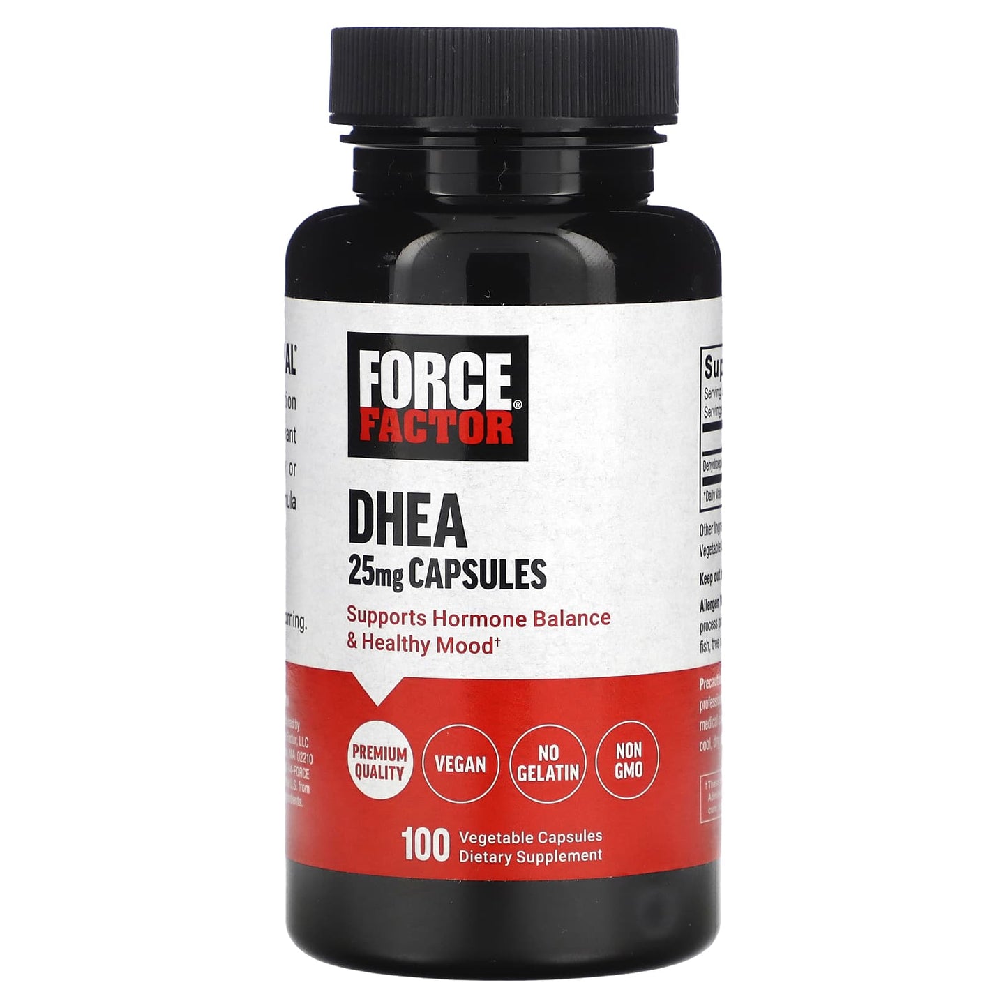 Force Factor-DHEA-25 mg-100 Vegetable Capsules